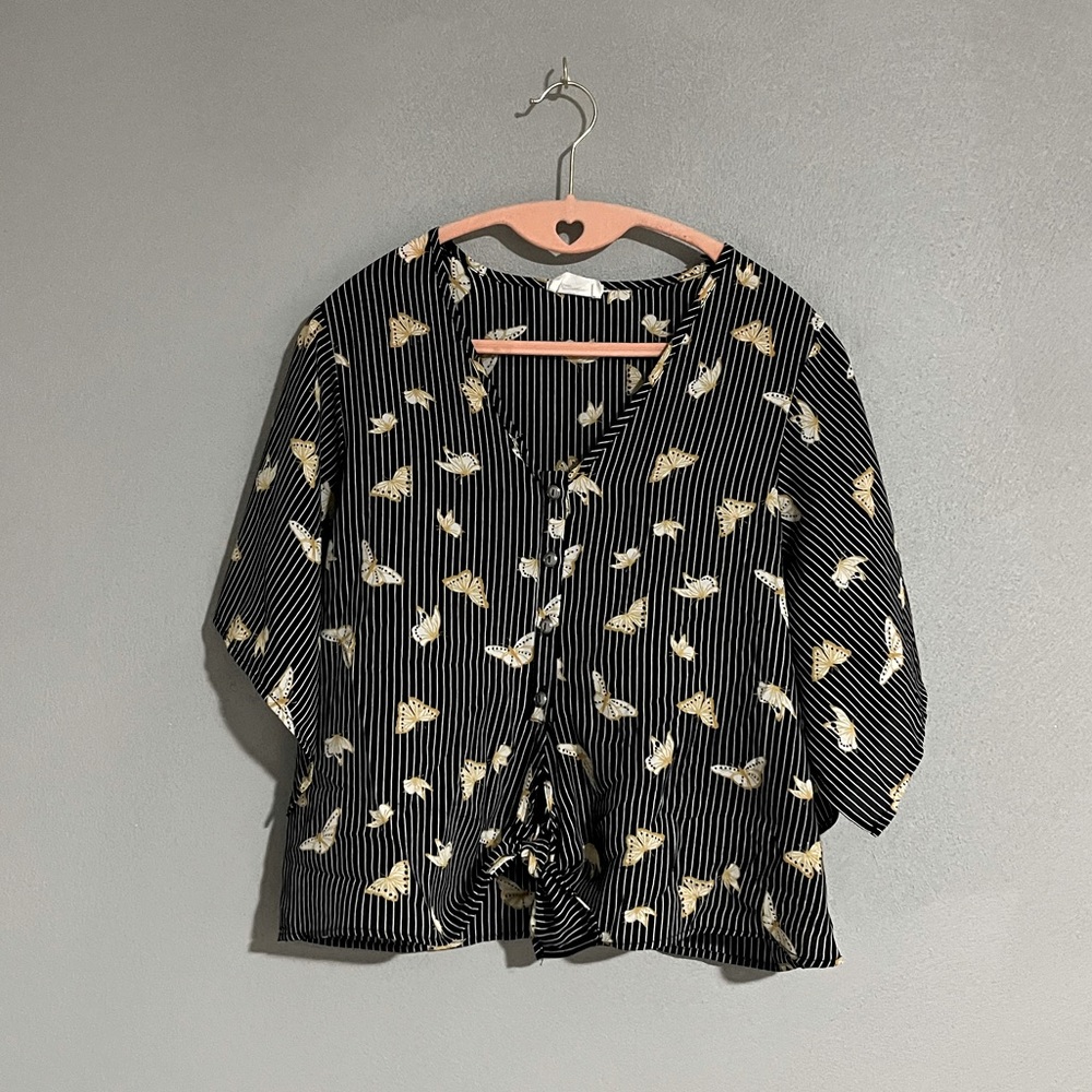 Butterfly Blouse with Buttons